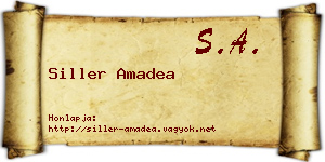 Siller Amadea névjegykártya